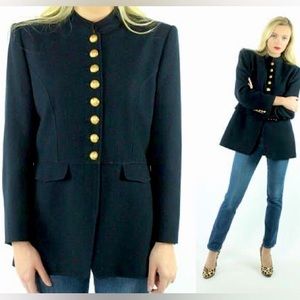 Lauren Ralph Lauren Black Blazer with Gold Buttons